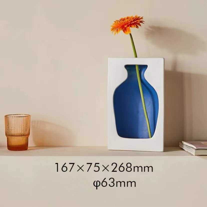 Ceramic Picture Frame Vase